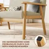 Iropro 2 Sitzer Sofa, Kleine Sofa mit Holzrahmen, Produktbild-Vorschau 10