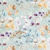 Estella Mako Jersey Bettwäsche 155x220 Sonja mint Blüten Produktbild-Vorschau 3