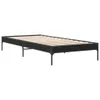 Rám postele černý 90x200 cm materiál na bázi dřeva a kovu Náhled obrázku produktu 3