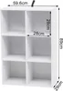 WOLTU Bücherregal Würfelregal 6 Fächer, Büroregal Produktbild-Vorschau 3