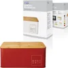 Lumaland Cuisine Brotkasten Brotdose aus Metall mit Bambus Produktbild-Vorschau 10