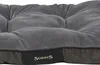 A close-up shot of a gray dog bed with a textured surface and a black label with the brand name "Scruffs" on it. Anteprima dell’immagine prodotto