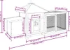 vidaXL Kurník s hnízdem pro slepice červený 190x72x102 cm Náhled obrázku produktu 7