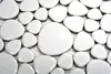 Kieselmosaik Pebbles Keramik weiß glänzend Duschtasse Produktbild-Vorschau 2