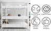 Sweiko Schweres Dreifach-Rahmenbett mit eingebauter Leiter Produktbild-Vorschau 13