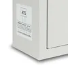 A close-up view of a label on a white electrical device. Náhled obrázku produktu