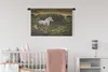 MuchoWow® Wandteppich Wandbehang Pferd - Weiß - Island Produktbild-Vorschau 2
