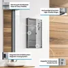 Jago® Medizinschrank - Abschließbar, 4 Fächer, Stahl, Glas, Produktbild-Vorschau 7
