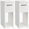 Two identical white nightstands are shown side-by-side against a white background. Náhľad obrázku produktu