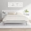 vidaXL Tête de lit avec chevets Blanc Bois composite - Tête Voir les images du produit 2