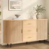 Merax Sideboard mit 3 Schubladen und Schiebetüren, Kommode Produktbild-Vorschau 1