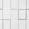 A seamless pattern of white square tiles with rounded corners and dark gray outlines. Náhľad obrázku produktu