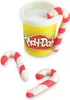 A Play-Doh container with candy cane shapes made from Play-Doh. Produktbild-Vorschau