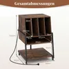Supporto per giradischi COSTWAY, tavolino per dischi con Anteprima dell’immagine prodotto 3