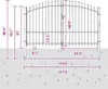vidaXL Doppeltor WOERDEN 299,5 x 224,5 cm Stahl Grau Produktbild-Vorschau 8