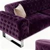 Sofa Set Jumeirah 3-Sitzer+3-Sitzer+Sessel in Samtstoff Produktbild-Vorschau 6