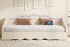 Daybett 90x200 ausziehbar auf 180x200 cm Polsterbett Beige Produktbild-Vorschau 16