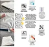 A collage of images showing 3D wall panels, their installation, and features. Produktbild-Vorschau