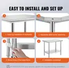 Table de travail en acier inoxydable 900 x 600 x 70 mm Voir les images du produit 6