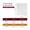 maxiga Sommer Daunendecke 155x220cm Premium 80% Gänsedaune Produktbild-Vorschau 8