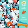 Dřevěné korálky na niti Animalute, Djeco Náhled obrázku produktu 1