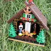 Wetterhaus Thermometer Schwarzwald 03 Dach braun mit Reh Produktbild-Vorschau 10