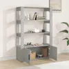 vidaXL Sideboard Betongrau 80x30x119,5 cm Holzwerkstoff Produktbild-Vorschau 3