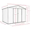 A line drawing of a shed with dimensions indicated by red lines and text. Podgląd zdjęcia produktu