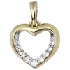 Schmuck-Set Herz aus 333 Gold Gelbgold Zirkonia Ohrringe Produktbild-Vorschau 4