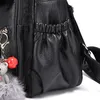 Rucksack mit Doppelreißverschluss Schwarz – Moderner Produktbild-Vorschau 6