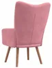 vidaXL Relaxsessel Rosa Samt Produktbild-Vorschau 3