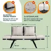 CASARIA® Polyrattan Gartenbank mit Liegefunktion Auflage Produktbild-Vorschau 7