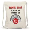 Rente 2023 Ich Bin Ab Sofort Im Ruhezustand Turnbeutel Produktbild-Vorschau 3
