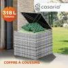 Casaria Coffre de rangement 318 L avec couvercle 75x75x70cm Voir les images du produit 1