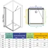 IMPTS 75 x 70 cm Duschkabine Duschabtrennung Glas Duschtür Produktbild-Vorschau 6