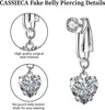 Falošný pupok piercing kryštálové kvety pupok piercing Náhľad obrázku produktu 4