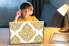MuchoWow® Laptop Aufkleber Sticker Cover Vintage - Blumen - Produktbild-Vorschau 3