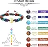 7 Chakra Armband Engel Edelstein Armbänder Natürliche Produktbild-Vorschau 5