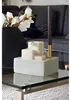 dobar Design Keramik Zimmerbrunnen dreistufig, Weiß, Produktbild-Vorschau 6