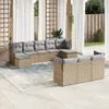 Modulares Gartenmöbel-Set, 10-tlg. Sofagarnitur mit Produktbild-Vorschau 2