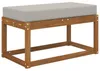 vidaXL Sitzkissen für Outdoor Grau 80 x 40 x 8 cm 100 % Produktbild-Vorschau 3