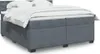 Boxspringbett mit Matratze Dunkelgrau 200x200 cm Samt Produktbild-Vorschau 2