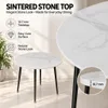 FATIVO - Mesa redonda para comedor, 80 cm, superficie de Vista previa de la imagen del producto 4