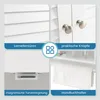 COSTWAY armadietto a muro 3 ripiani, armadietto da bagno Anteprima dell’immagine prodotto 4