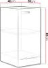 Dolní jednodveřová kuchyňská skříňka 40 cm RONG - šedá / Náhled obrázku produktu 3