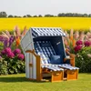 Strandkorb Ostsee 2-Sitzer Volllieger wetterfest mit Produktbild-Vorschau 2
