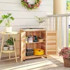 Outsunny Gartenschrank mit Pflanztisch Holz Geräteschuppen Produktbild-Vorschau 9