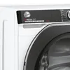 A close-up view of the control panel and door of a white washing machine. Produktbild-Vorschau