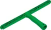 A green window squeegee is shown against a white background. Voir les images du produit