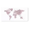 MuchoWow® Mauspad Mousepad Weltkarte - Rosa - Marmor 60x30 Produktbild-Vorschau 1